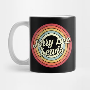 Jerry Lee Proud Name Retro Rainbow Tribute Mug